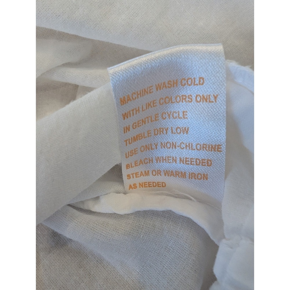 La Cera Long White Nightgown With Embroidery Embellishments Large 100% Cotton - Picture 14 of 16